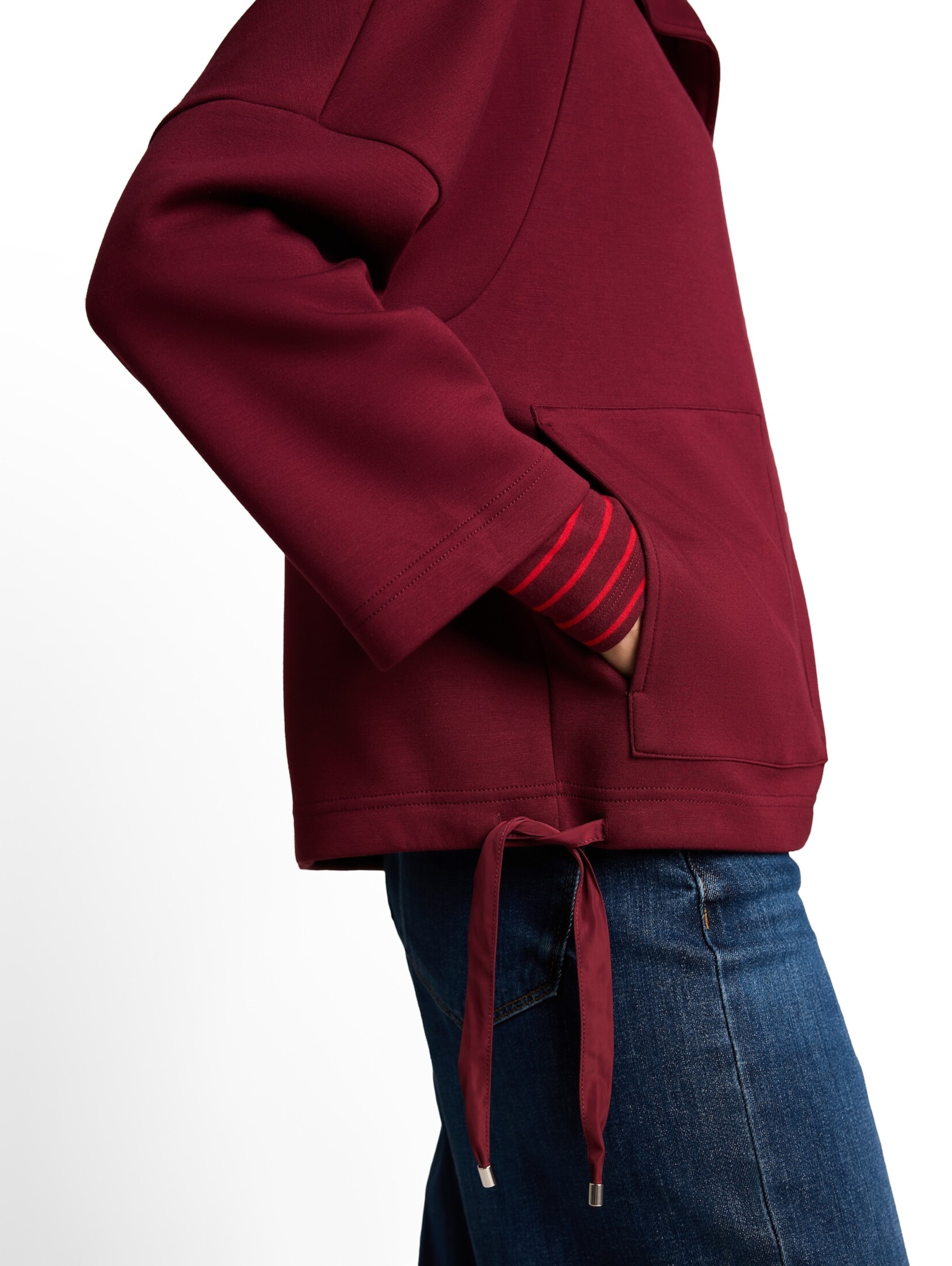 TOM TAILOR Sweatvest in Rood