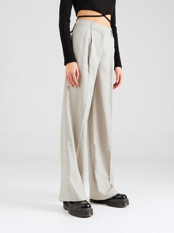 STUDIO SELECT Wide leg Pantalon 'Georgia' in Grijs: voorkant