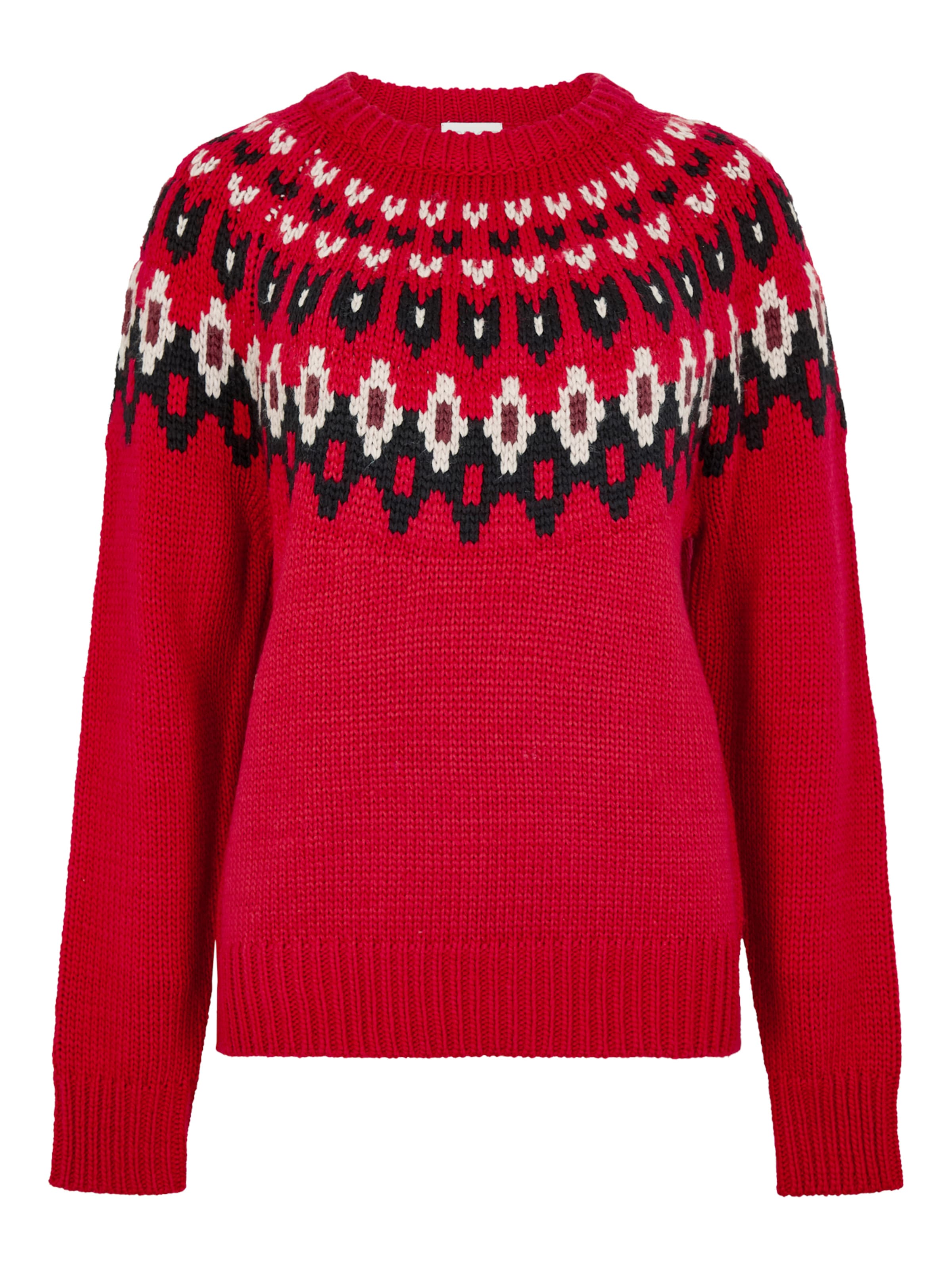 Apricot Fair Isle Chunky Knit Jumper ' ' in rot, Produktansicht