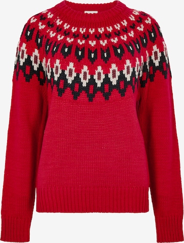 Pull-over ' ' Apricot en rouge : devant