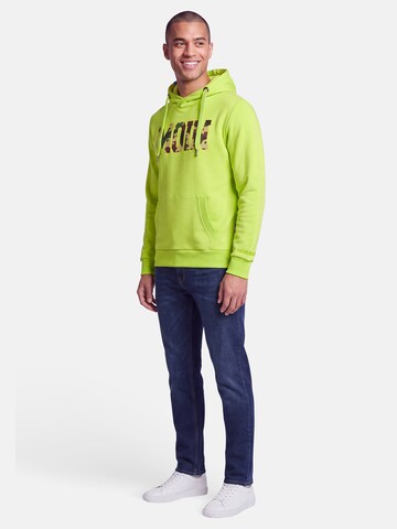 salzhaut Sweatshirt 'Heff - Moin' in Green: side