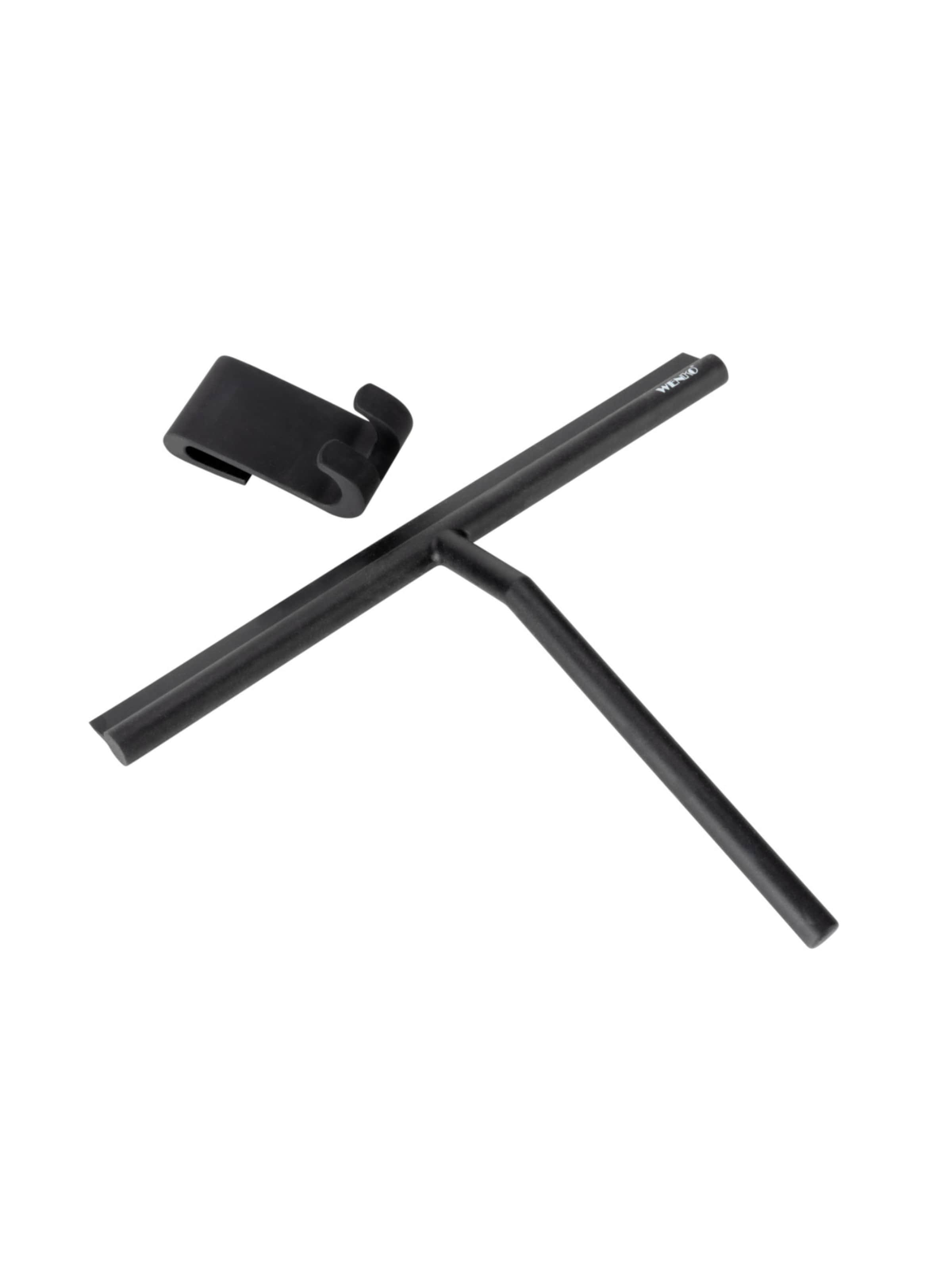 Wenko Bad-& Duschwandabzieher in Schwarz: Vorderseite