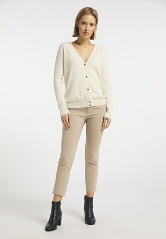 DreiMaster PREMIUM Knit cardigan in White