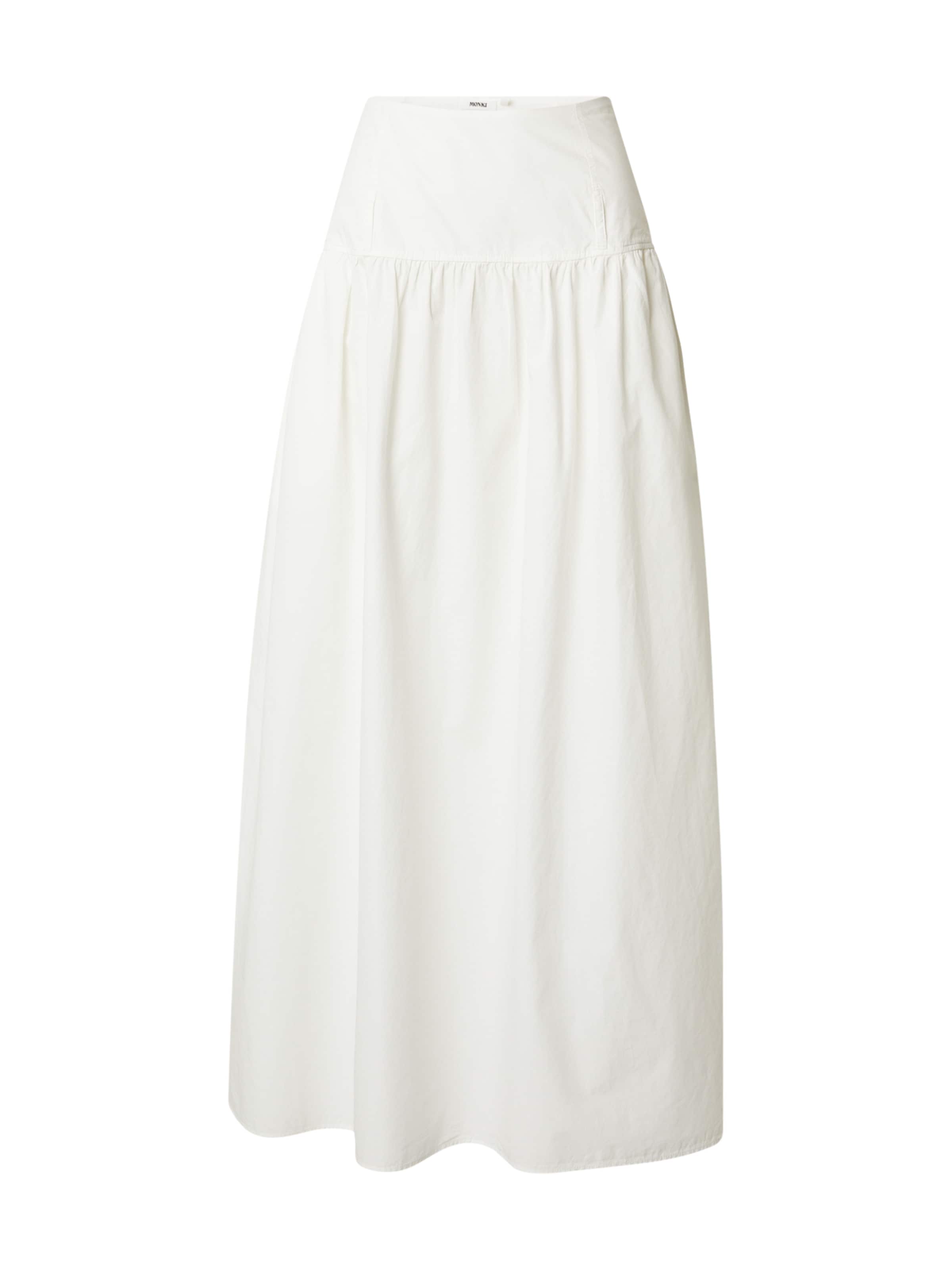 Monki Юбка в Белый: спереди