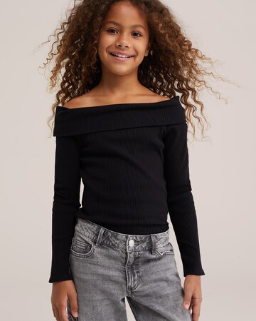WE Fashion Shirt in Black: front