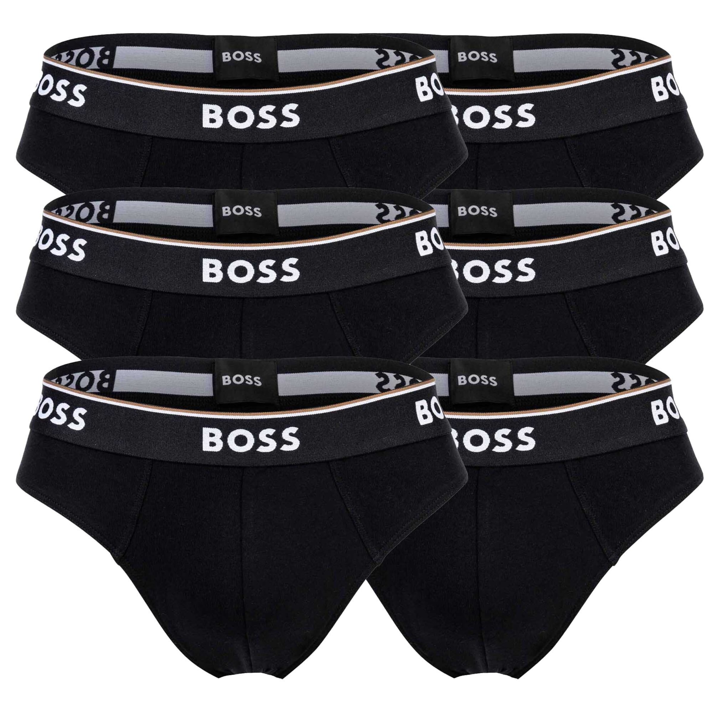 BOSS Slip in Zwart: voorkant