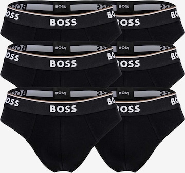 Slip BOSS en noir : devant