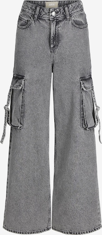 JJXX Wide leg Cargojeans 'TOKYO' in Grijs: voorkant