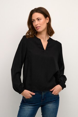 Cream Bluse 'Wilma' i sort: forside