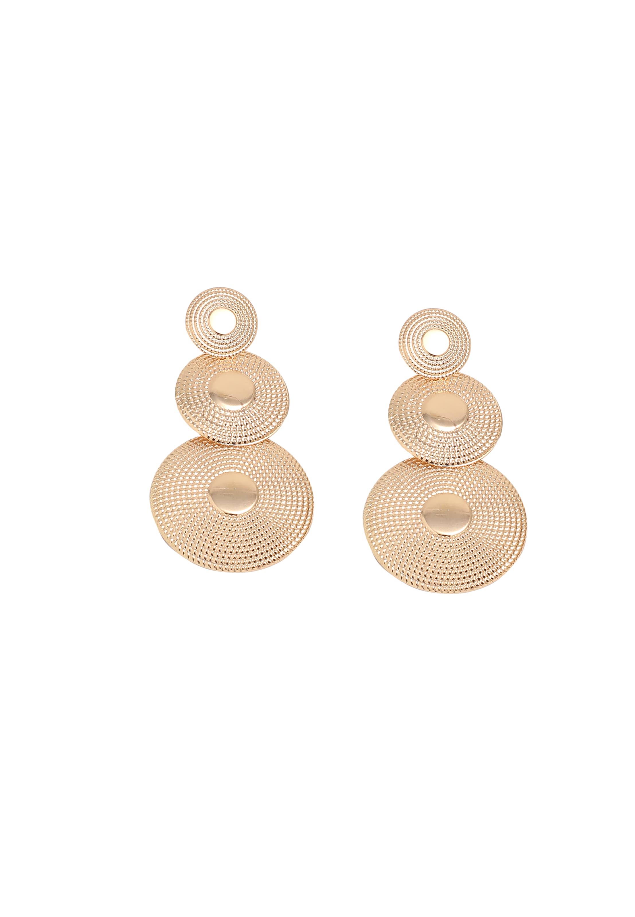 Boucles d'oreilles 'Calanthe' SOHI en or : devant