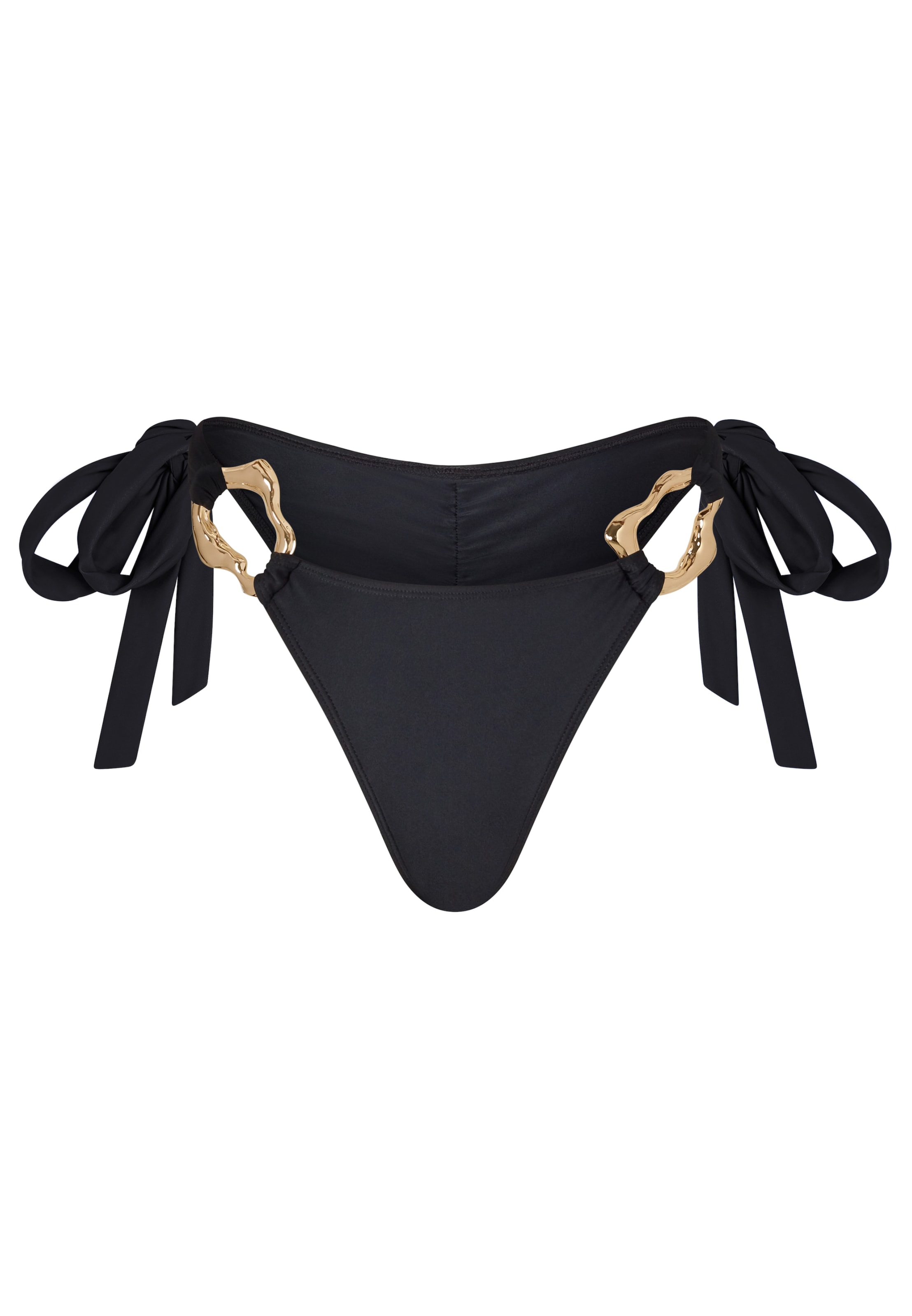 Moda Minx Bikinihose in Schwarz: Vorderseite