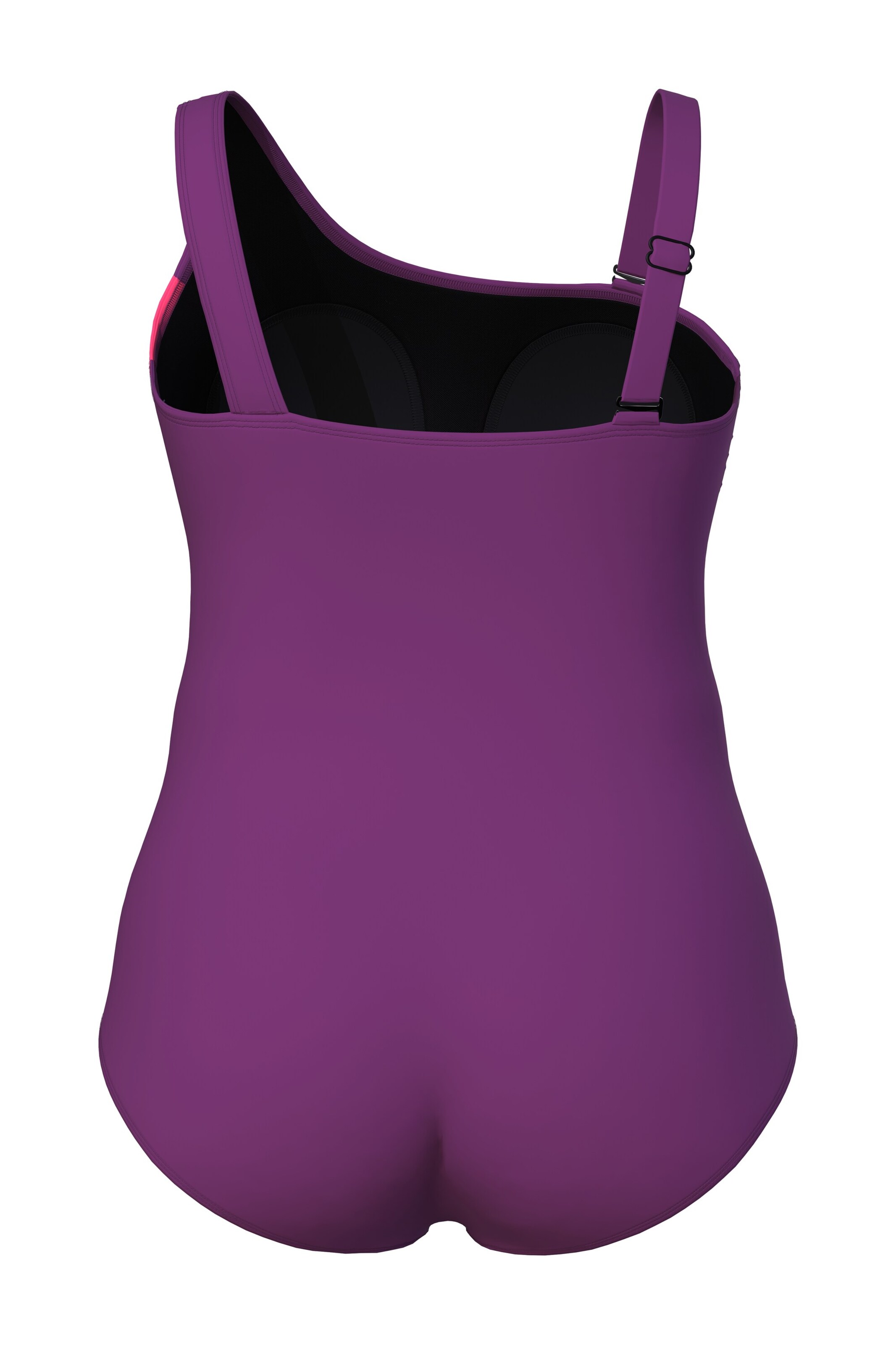 Ulla Popken Bustier Badeanzug in Lila