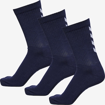 Hummel Athletic Socks in Blue: front