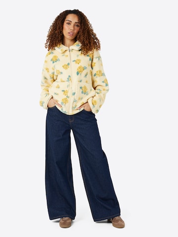 BRAVE SOUL Fleece jas in Geel