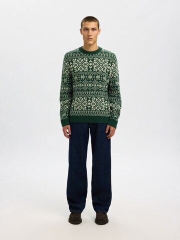 Pull-over SELECTED en vert