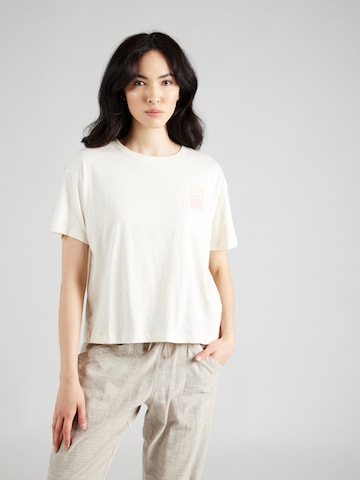 T-shirt 'SUNRISE FLOWER' Kathmandu en blanc : devant