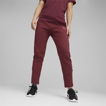 PUMA Regular Workout Pants in Red: front