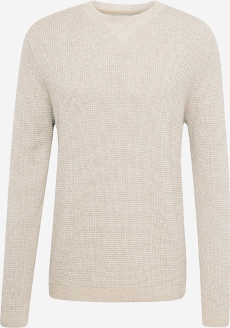 Pullover di QS in beige: frontale