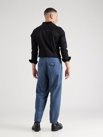 SCOTCH & SODA Tapered Bandplooibroek 'Seasonal' in Blauw