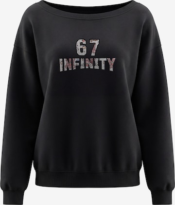 Sweat-shirt MYMO en noir : devant