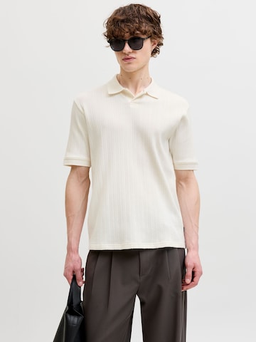 JACK & JONES Poloshirt in Weiß: Vorderseite