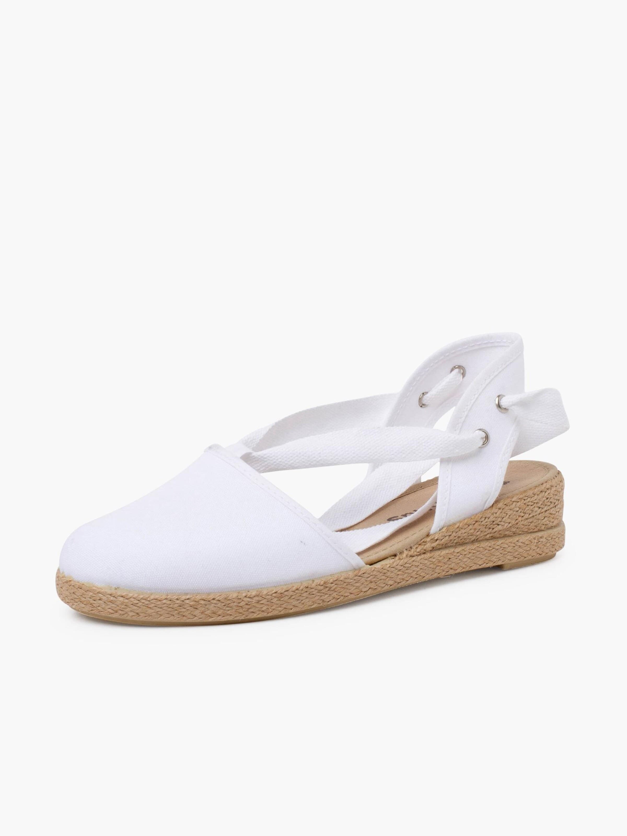 Pisamonas - Sandália em branco: frente