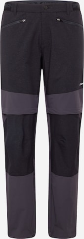 ICEPEAK Regular Outdoorbroek 'BRAHAM' in Zwart: voorkant