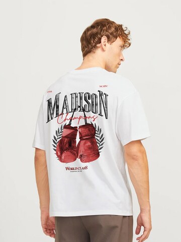 JACK & JONES Shirt 'JORMADISON' in Wit: voorkant