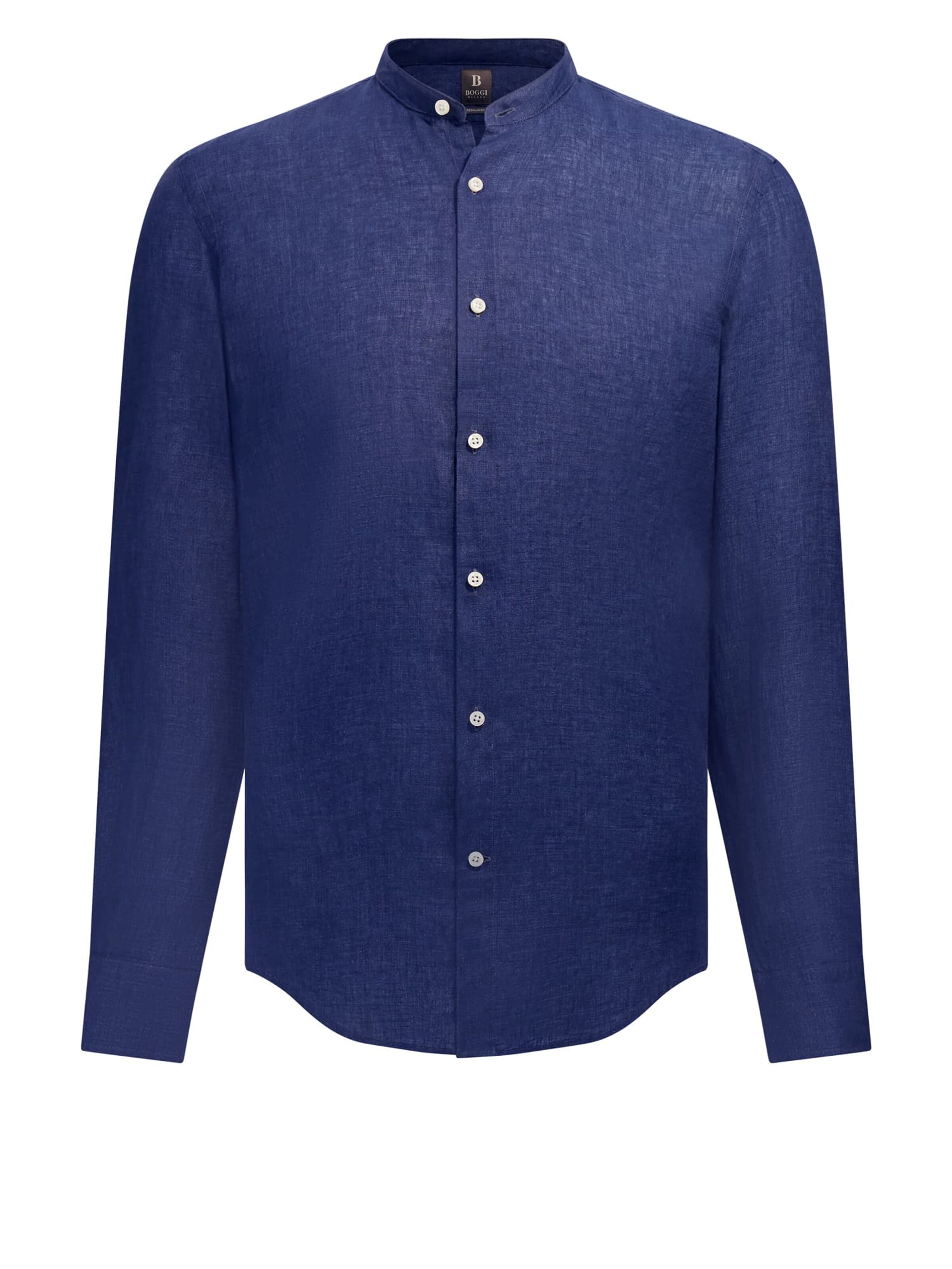 Boggi Milano Button Up Shirt in XS in Navy, Item view