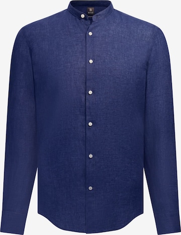 Boggi Milano Regular Fit Hemd in Blau: Vorderseite