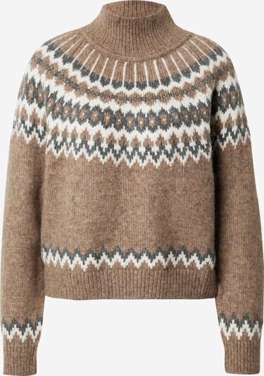 GAP Sweter w kolorze kremowy / jasnobrązowy / grafitowym, Podgląd produktu