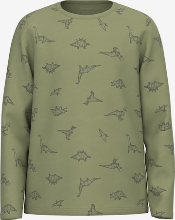 NAME IT - Pijama 'Sage Dino' em verde