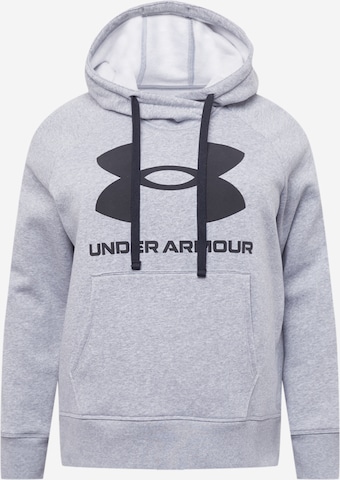 UNDER ARMOUR Športová mikina 'Rival' - Sivá: predná strana