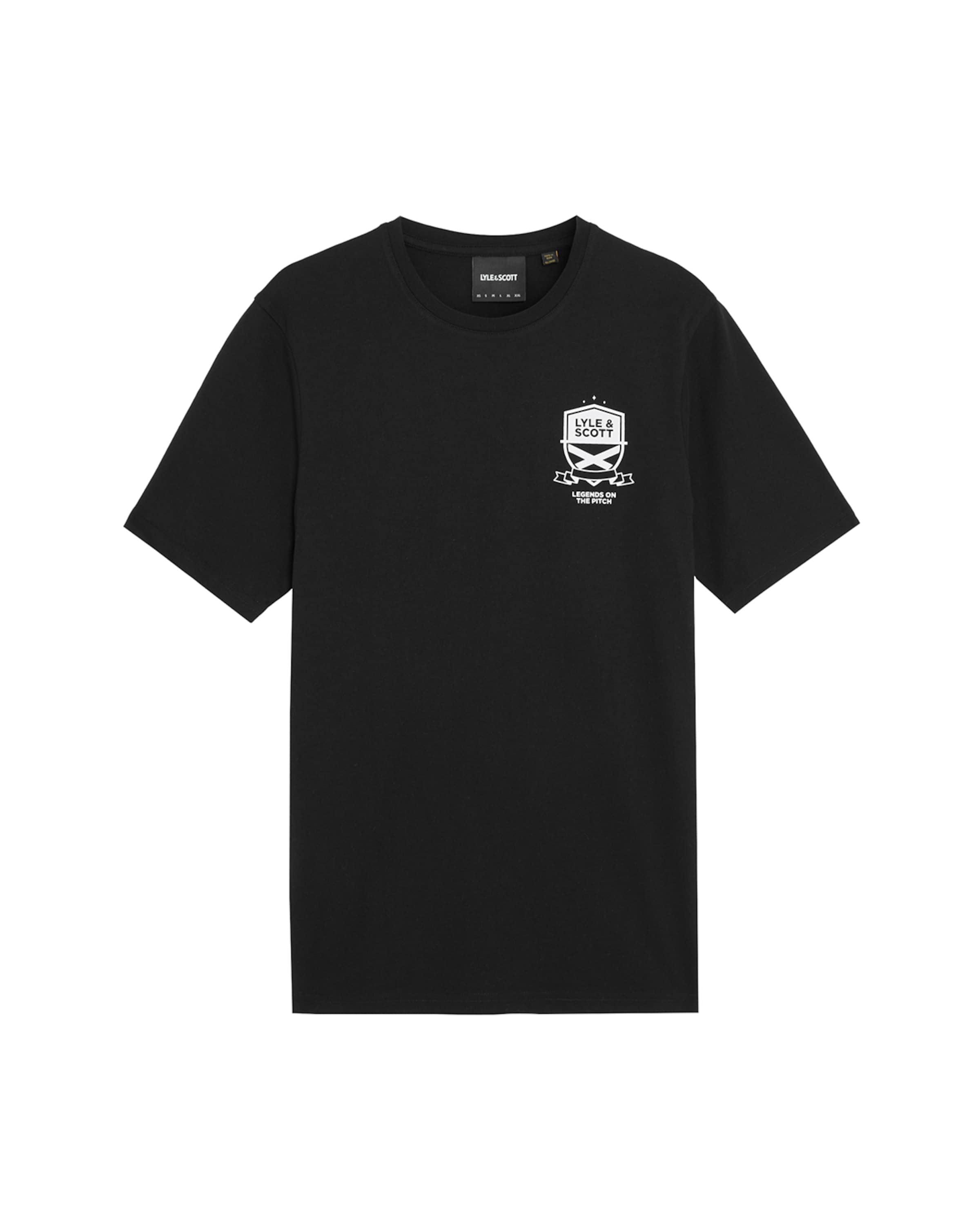 Lyle & Scott Paita 'Legends On The Pitch' värissä musta: etupuoli