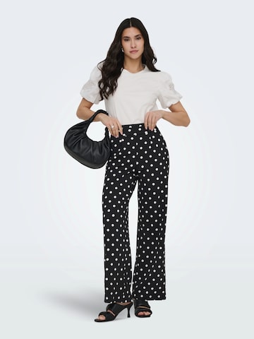 JDY Широки крачоли Панталон с набор 'JDYGEGGO' в черно