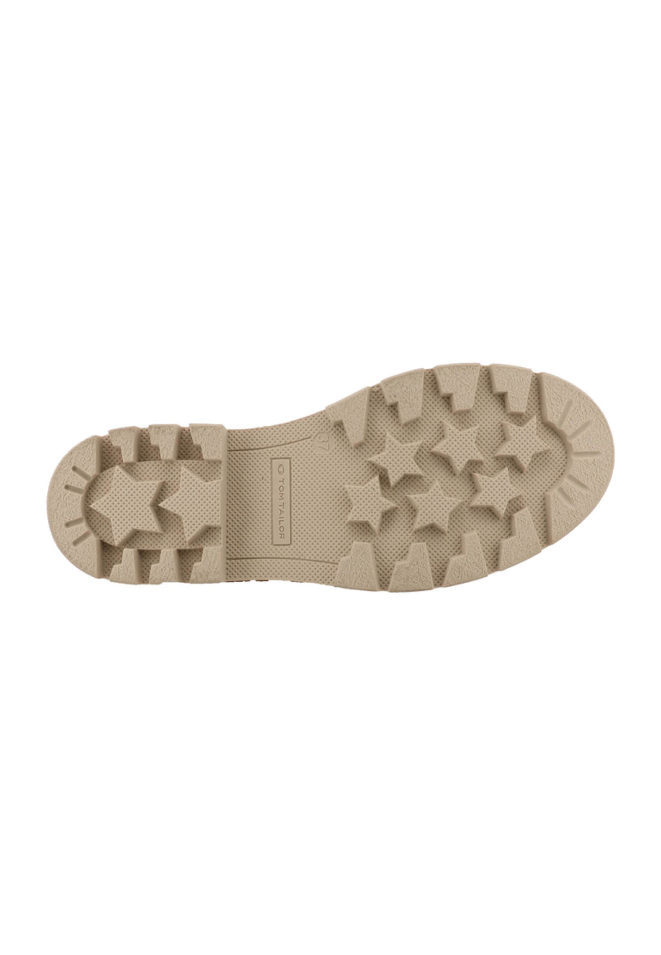 Bottines à lacets TOM TAILOR en beige