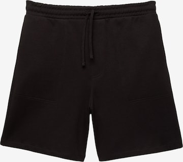 Pull&BearHlače - crna boja: prednji dio