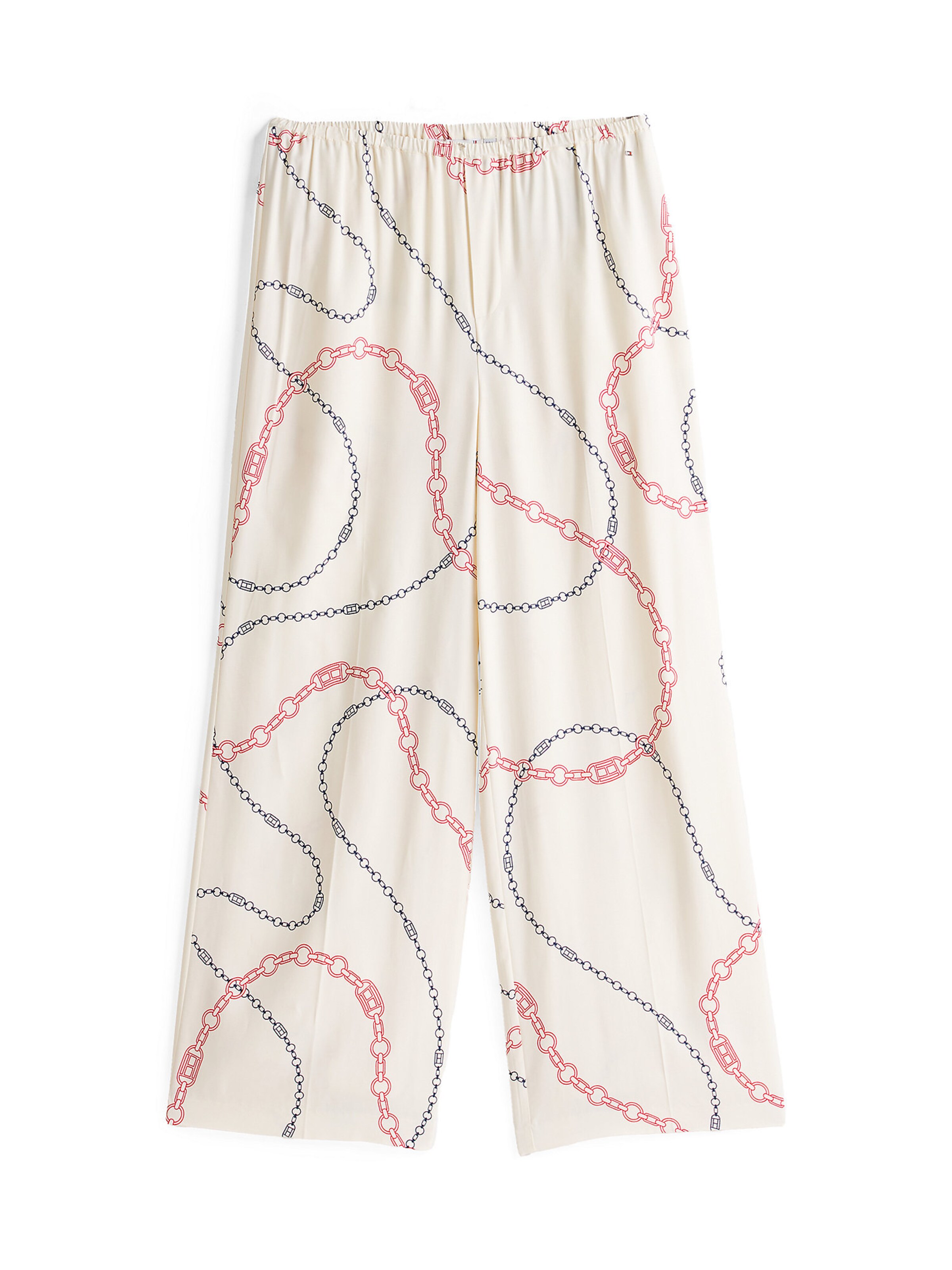 Wide Leg Pantalon TOMMY HILFIGER en beige : devant