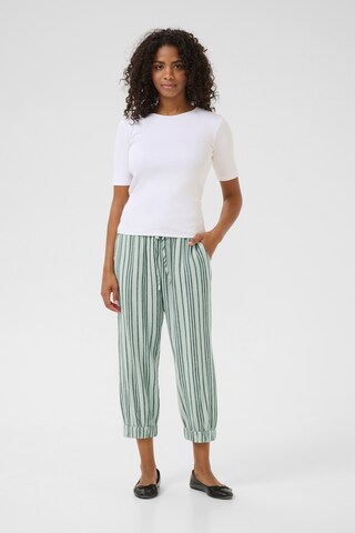 Regular Pantalon Kaffe en vert