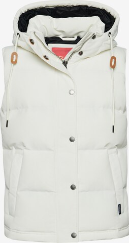 Superdry Bodywarmer in Wit: voorkant