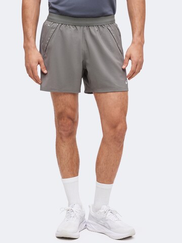 ASICS Regular Workout Pants 'ROAD' in Grey: front