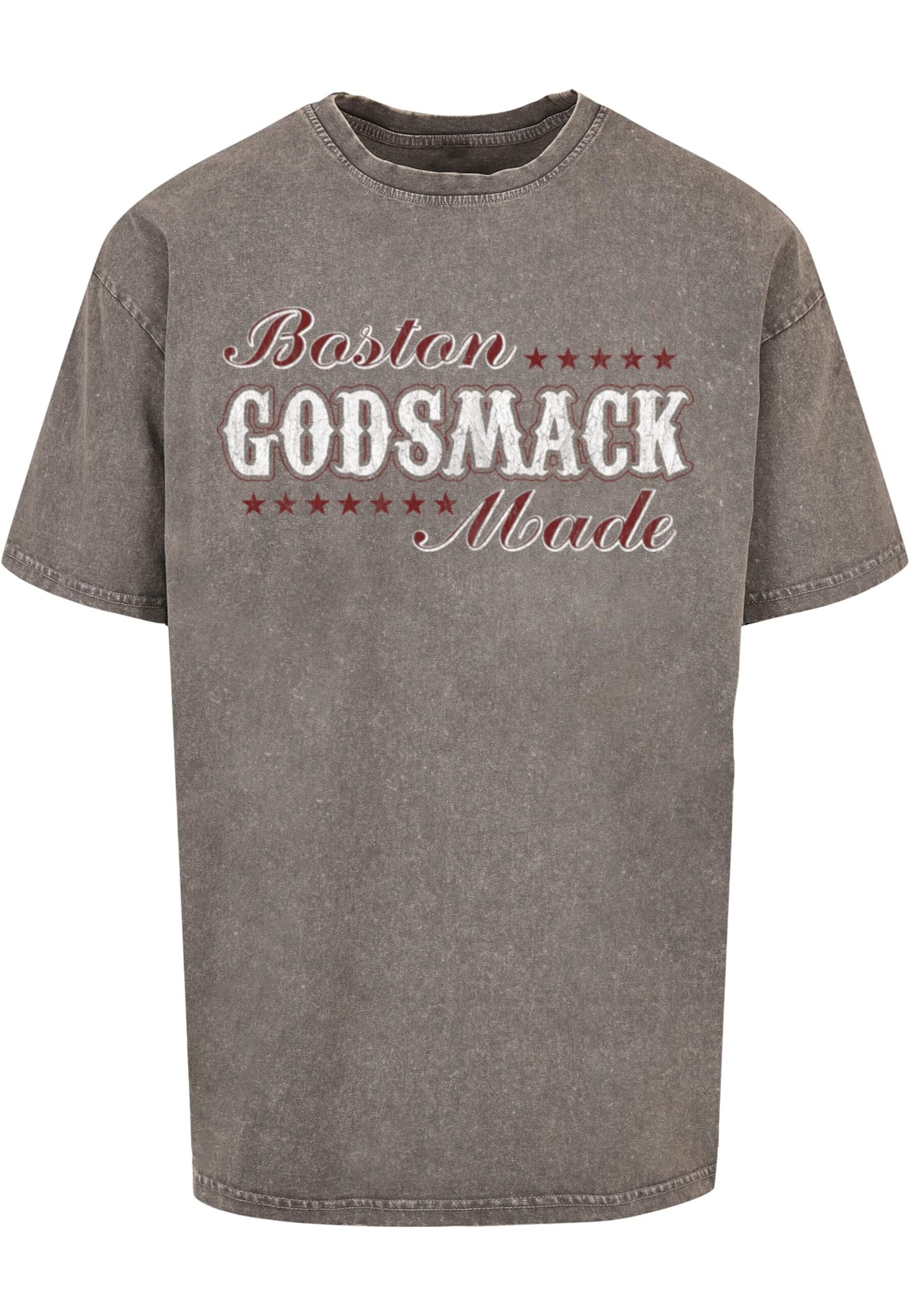 Merchcode Shirt 'Godsmack' in Grijs: voorkant