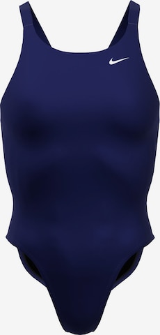 Maillot de bain sport 'Fastback' Nike Swim en bleu : devant