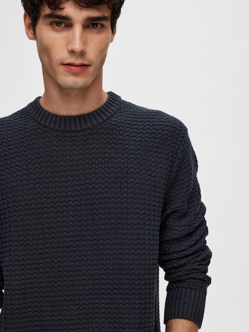 SELECTED HOMME Sweater 'Thim' in Blue
