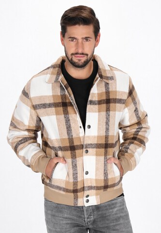 Veste mi-saison DreiMaster Vintage en beige : devant