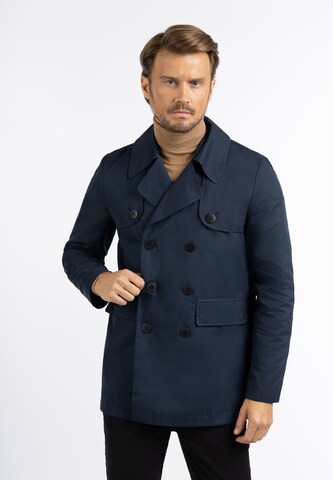 DreiMaster Klassik Between-Seasons Coat in Blue: front