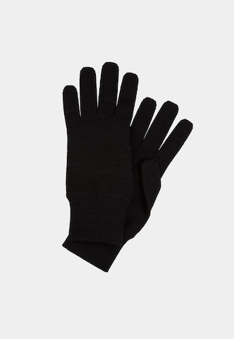 Canoe Full Finger Gloves in Black: front