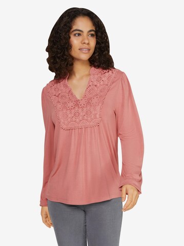 Linea Tesini by heine Shirt in Roze: voorkant