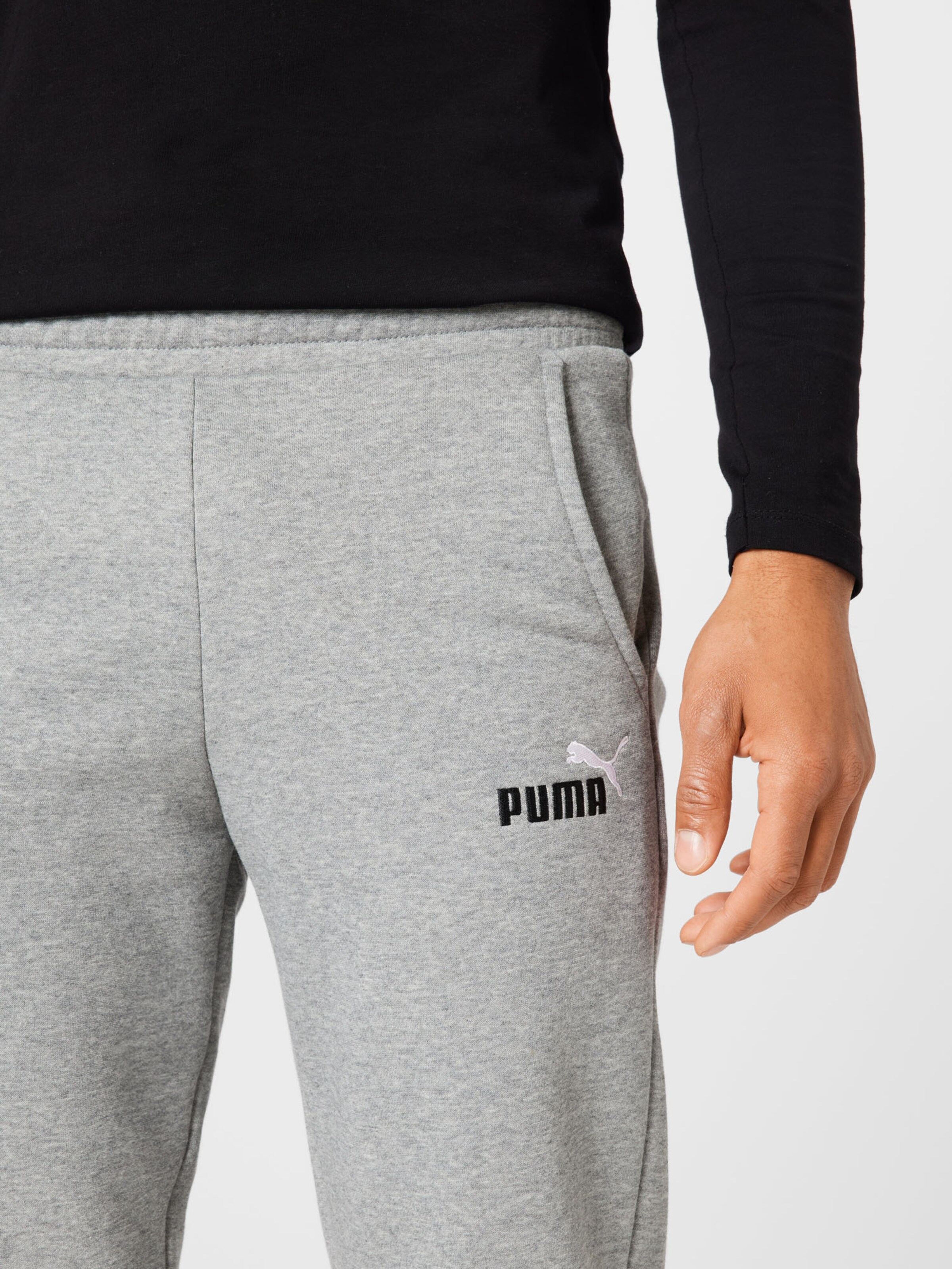 PUMA Workout Pants in Mottled Grey 