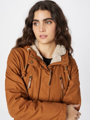 Ragwear Between-Seasons Parka 'ELSIE' in Brown